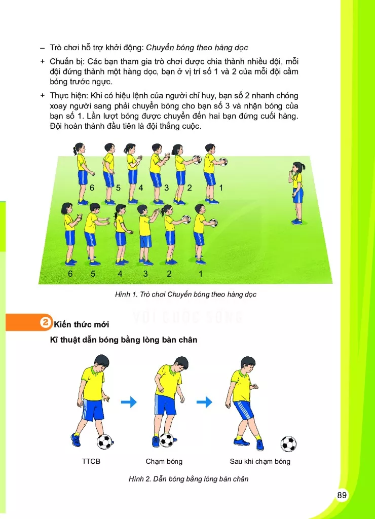 Bài 2. Kĩ thuật đá bóng bằng lòng bàn chân 