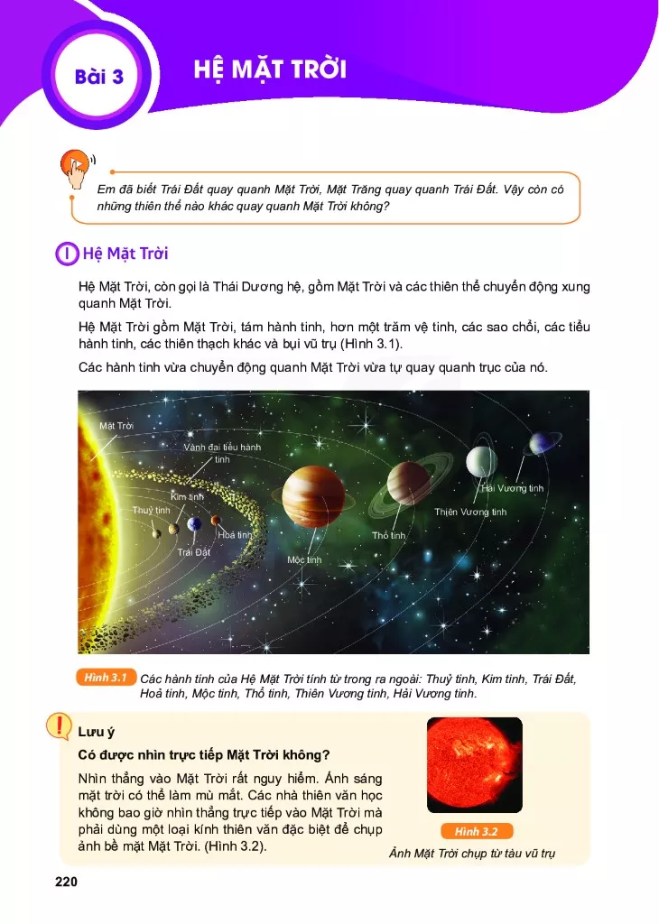 Bài 3. Hệ Mặt Trời