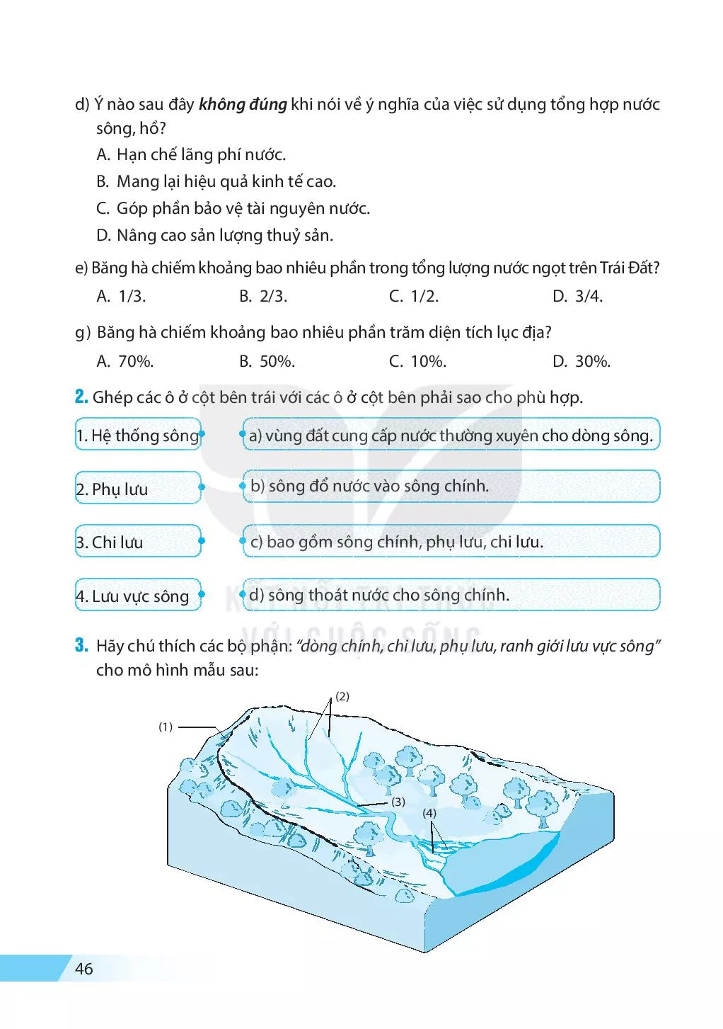 Bài 20. Sông và hồ. Nước ngầm và băng hà 