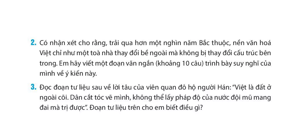 Bài 17. Cuộc đấu tranh bảo tồn và phát triển văn hoá dân tộc của người Việt 