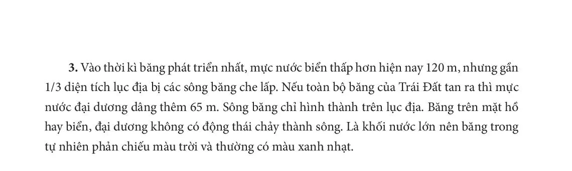 Bài 20. Sông và hồ. Nước ngầm và băng hà 