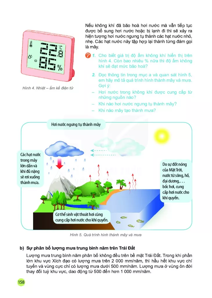 Bài 16. Nhiệt độ không khí. Mây và mưa 