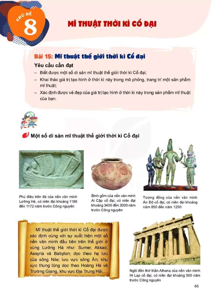 Bài 15: Mĩ thuật thế giới thời kì cổ đại 