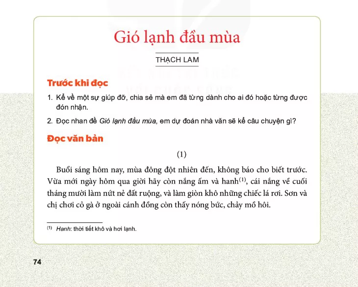 Gió lạnh đầu mùa (Thạch Lam)