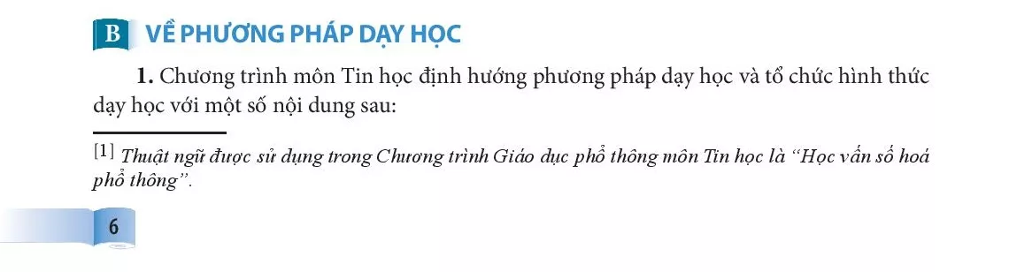 B. Về phương pháp dạy học