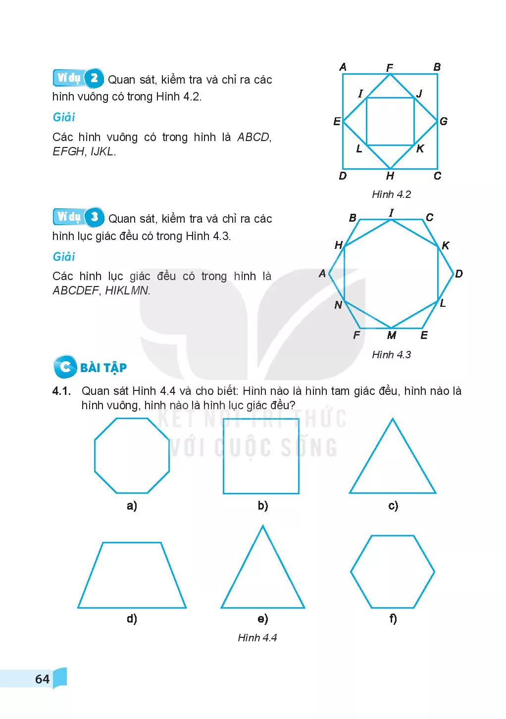 Bài 18. Hình tam giác đều. Hình vuông. Hình lục giác đều