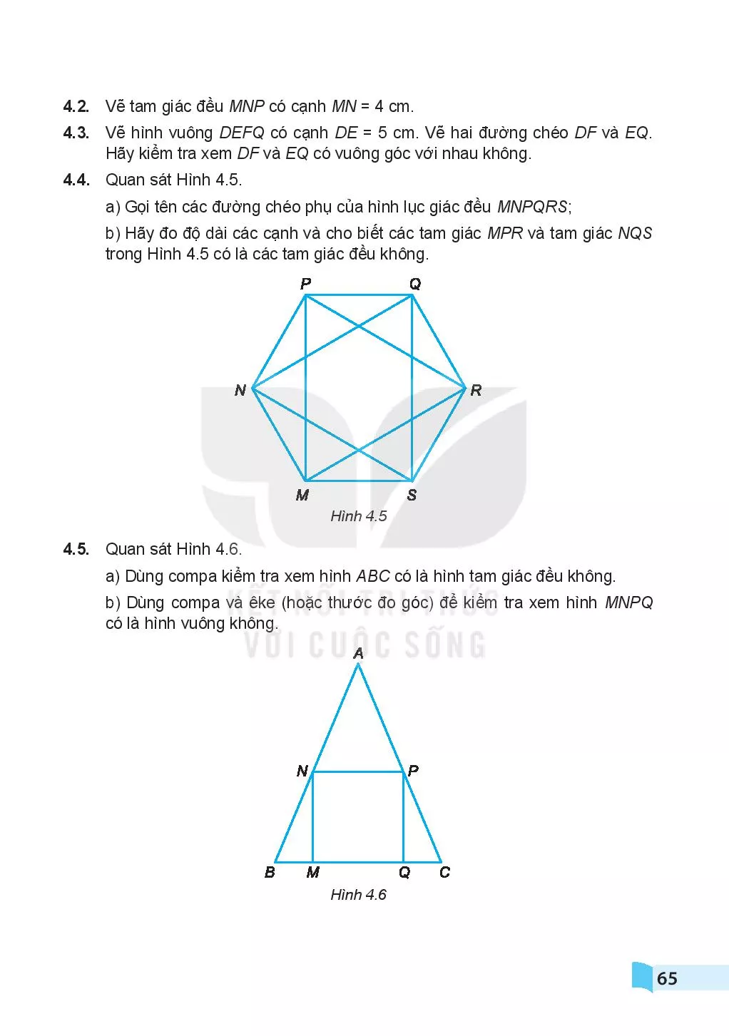 SGV Scan]  Bài 18. Hình tam giác đều. Hình vuông. Hình lục giác ...