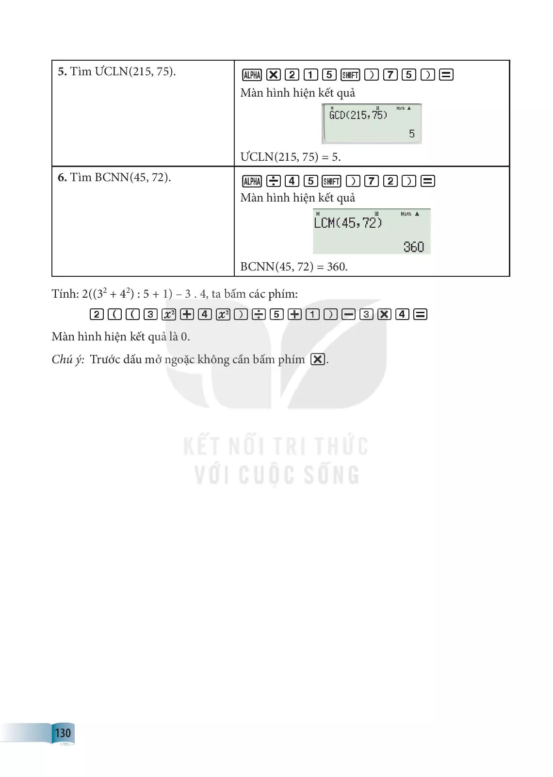 SỬ DỤNG MÁY TÍNH CẦM TAY (1 tiết)