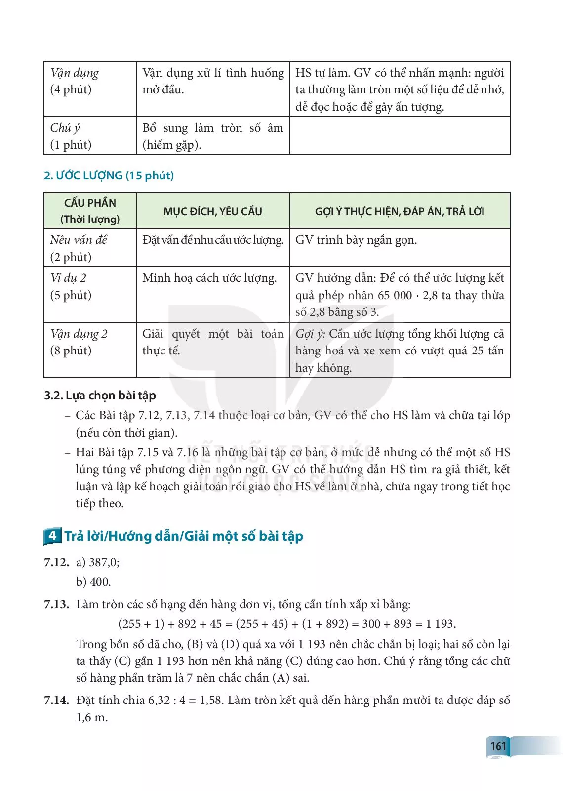 BÀI 30. LÀM TRÒN VÀ ƯỚC LƯỢNG (1 tiết)