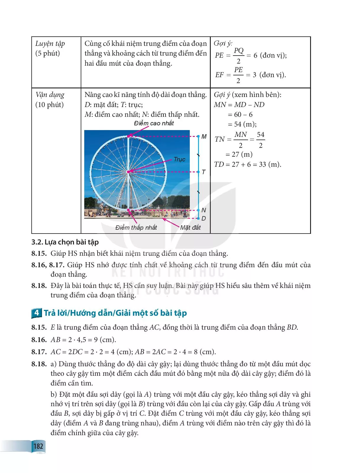 BÀI 35. TRUNG ĐIỂM CỦA ĐOẠN THẲNG (1 tiết)