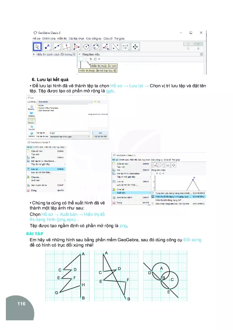 Vẽ hình đơn giản với phần mềm GeoGebra 