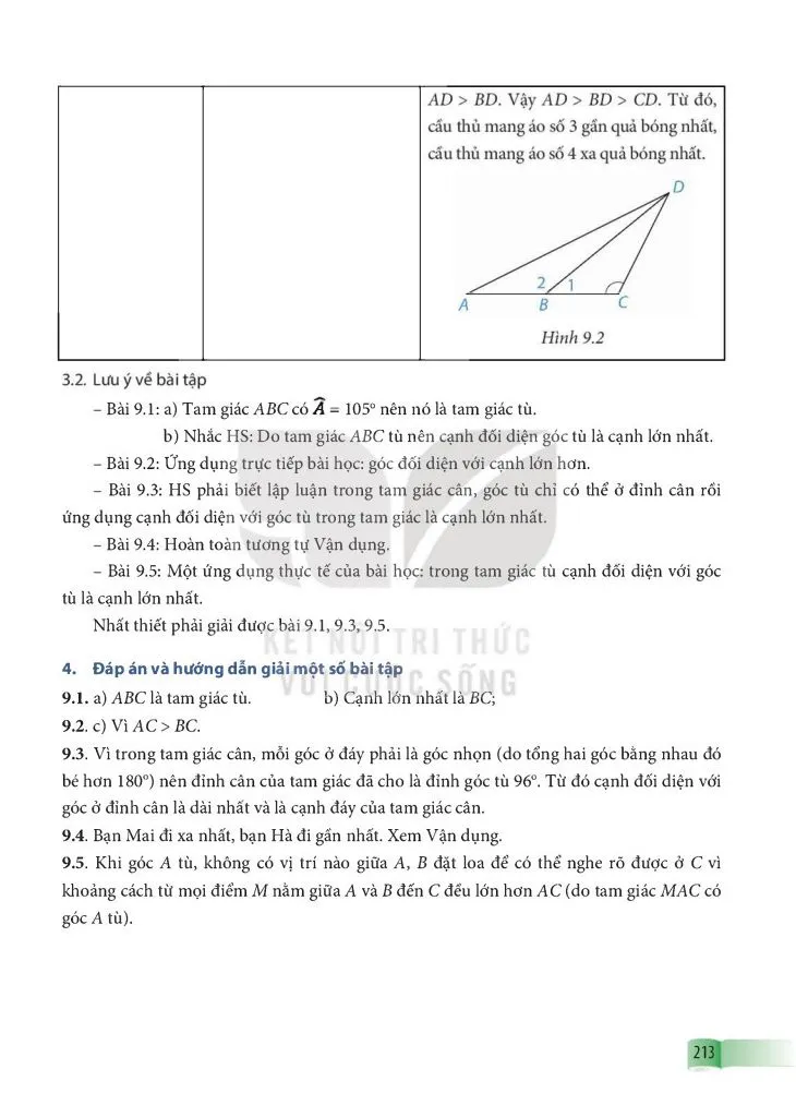 Bài 31. Quan hệ giữa góc và cạnh đối diện trong một tam giác.