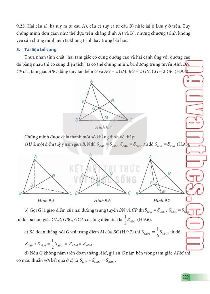 Bài 34. Sự đồng quy của ba đường trung tuyến, ba đường phân giác trong một tam giác.