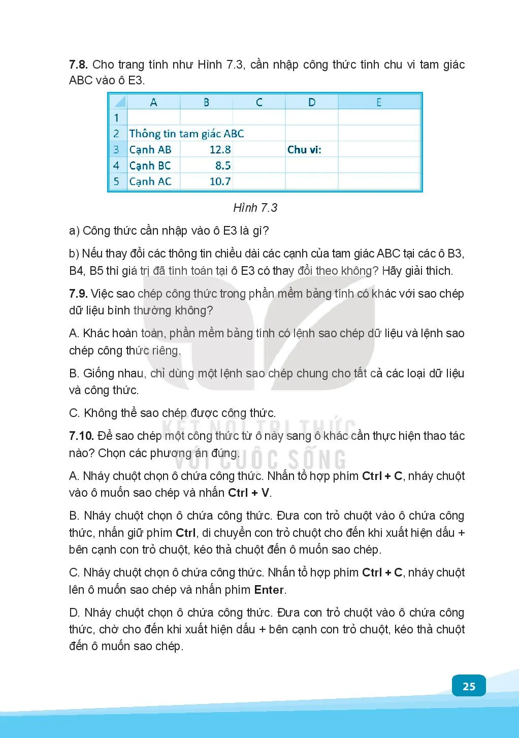 Bài 7. Tính toán tự động trên bảng tính
