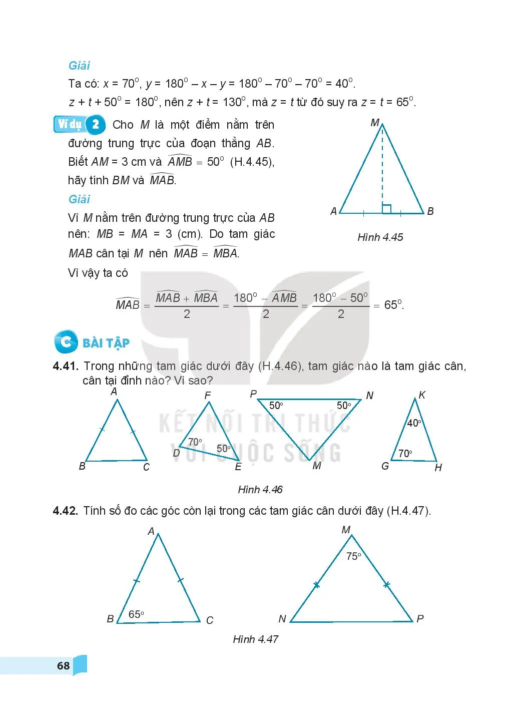 Bài 16. Tam giác cân. Đường trung trực của đoạn thẳng