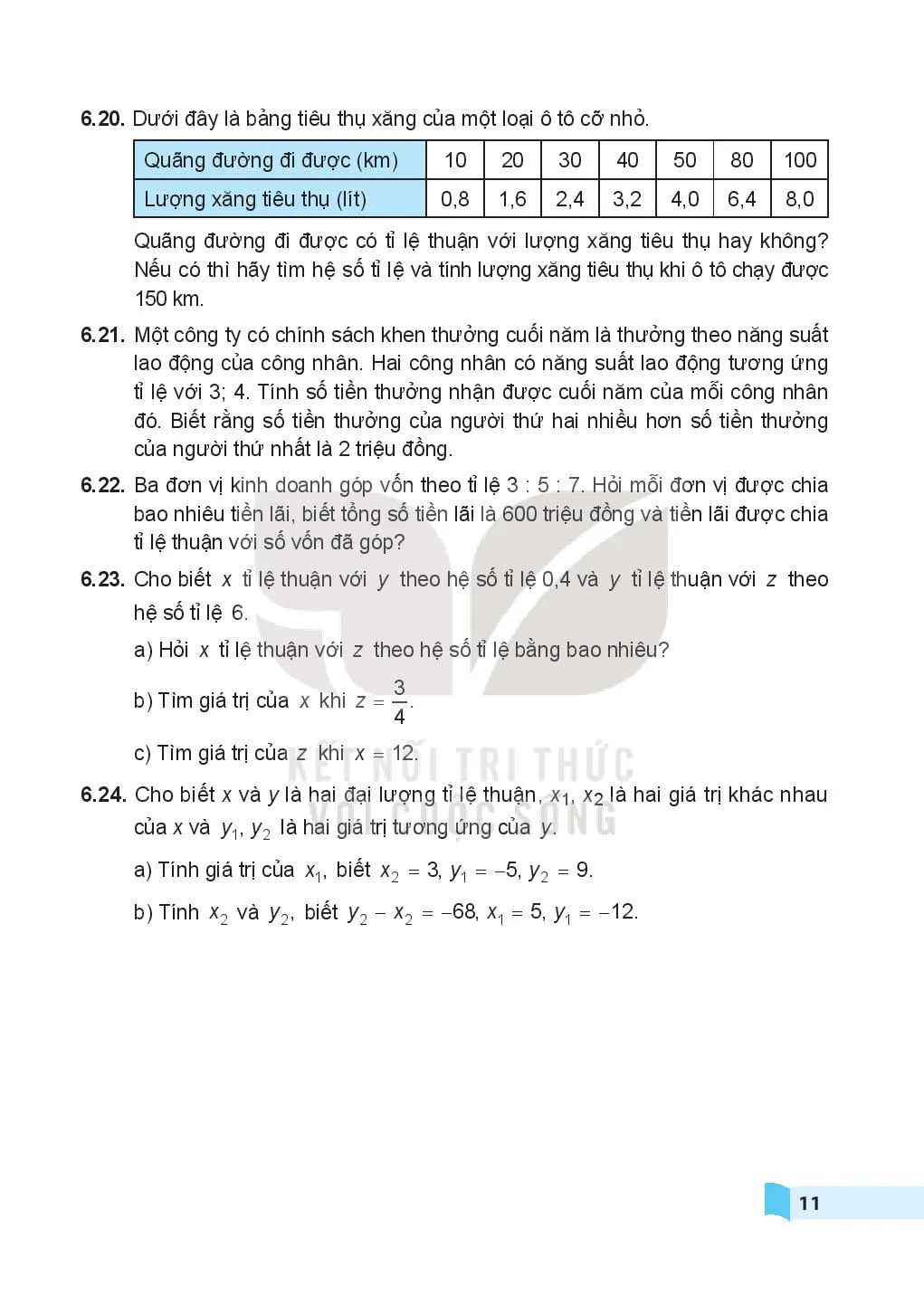 Bài 22. Đại lượng tỉ lệ thuận