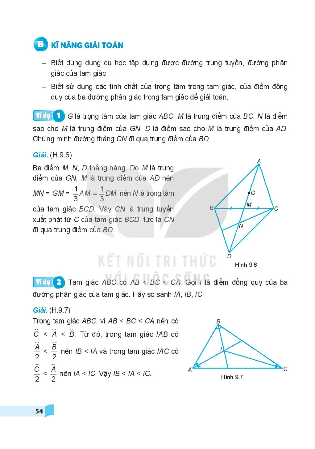 Bài 34. Sự đồng quy của ba đường trung tuyến, ba đường phân giác trong một tam giác