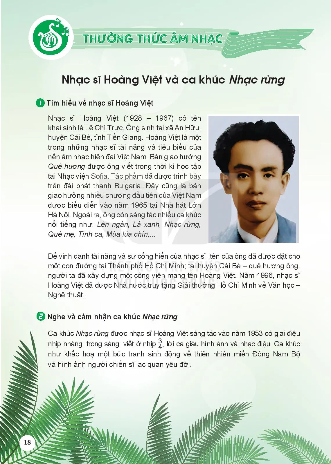 Thường thức âm nhạc: Nhạc sĩ Hoàng Việt và ca khúc Nhạc rừng