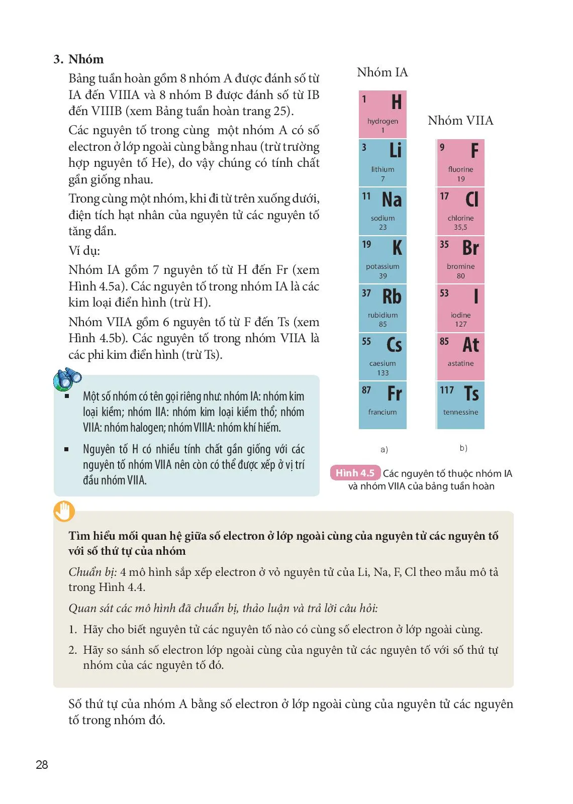 Bài 4 Sơ lược về bảng tuần hoàn các nguyên tố hoá học