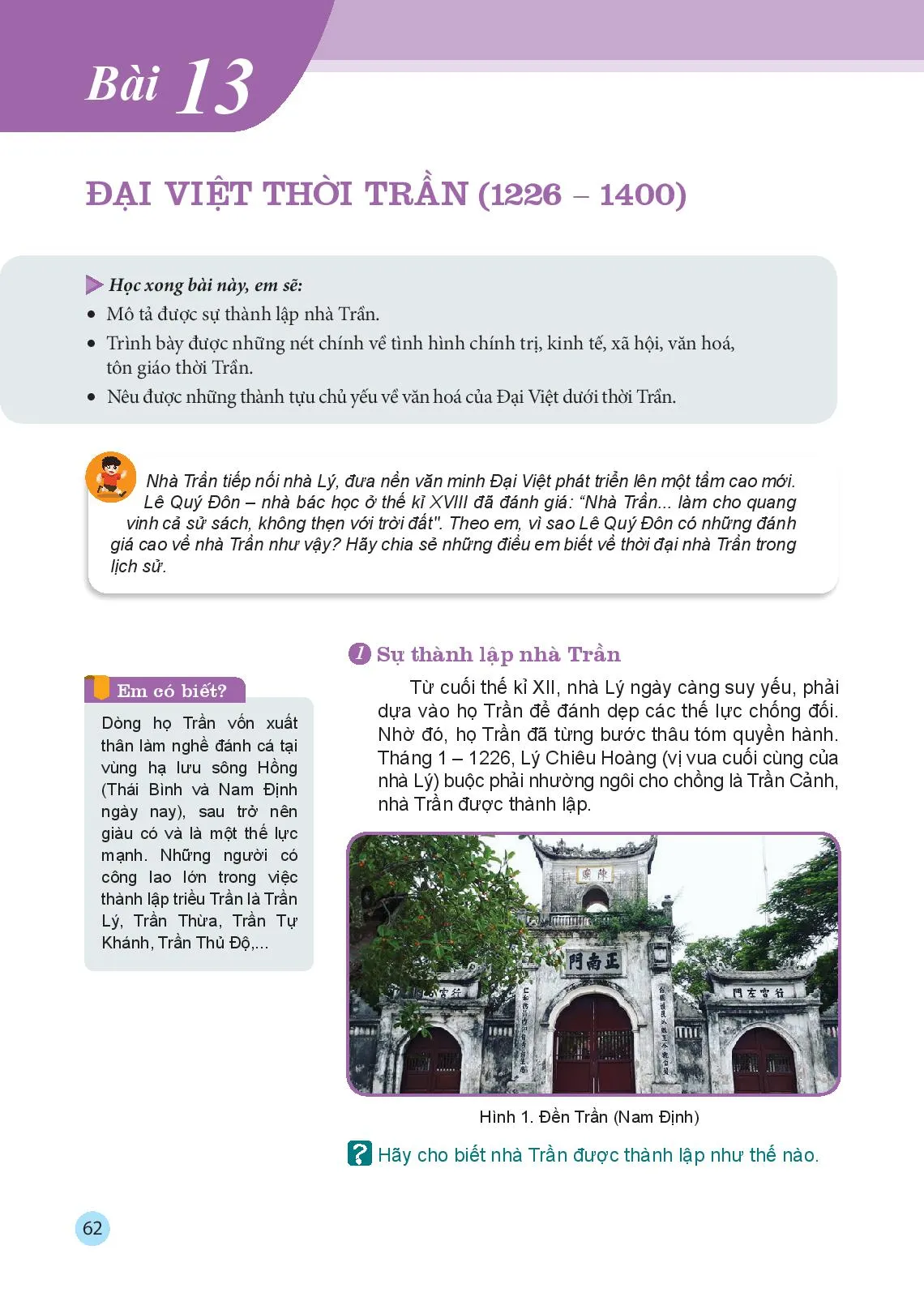 Bài 13 Đại Việt thời Trần (1226-1400)