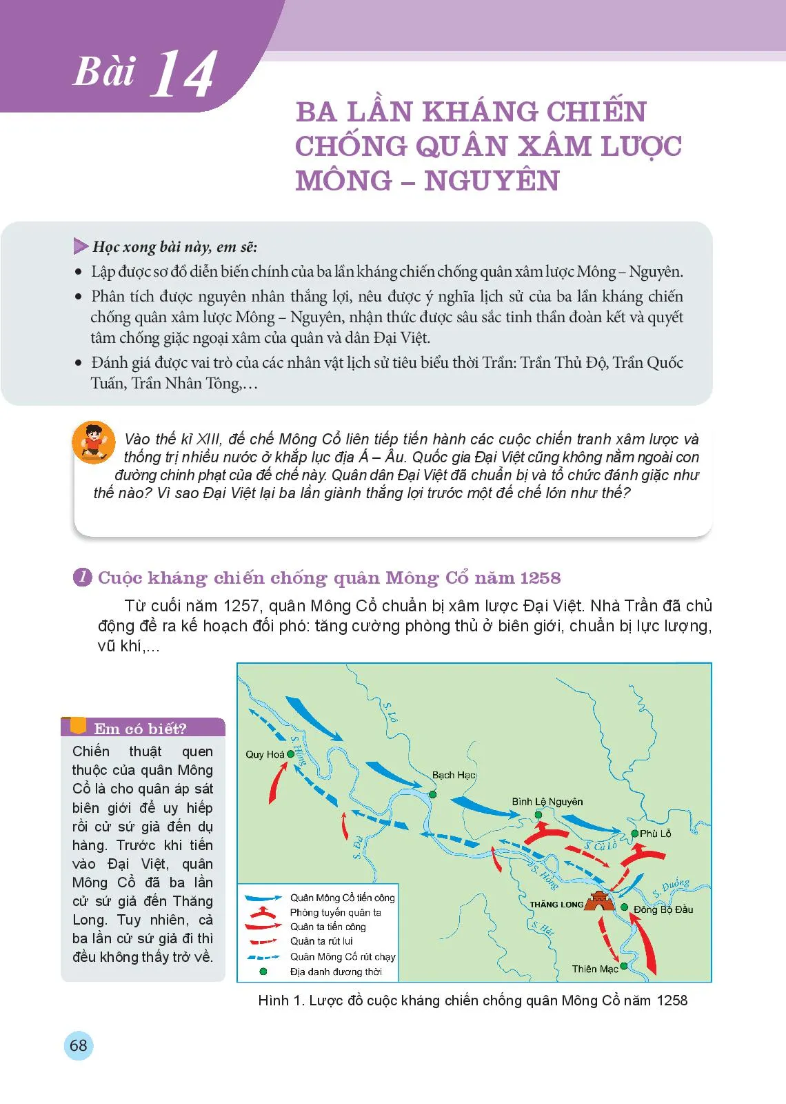 Bài 14 Ba lần kháng chiến chống quân xâm lược Mông – Nguyên