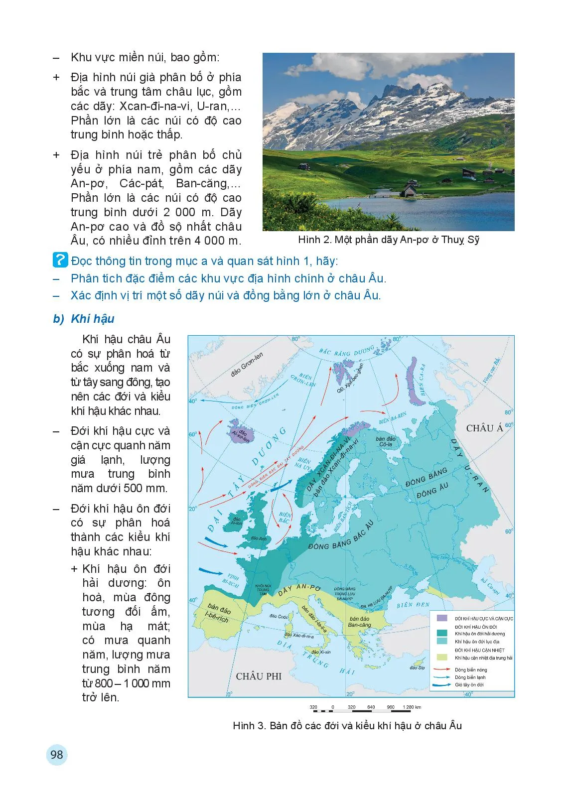 Bài 1 Vị trí địa lí, đặc điểm tự nhiên châu Âu
