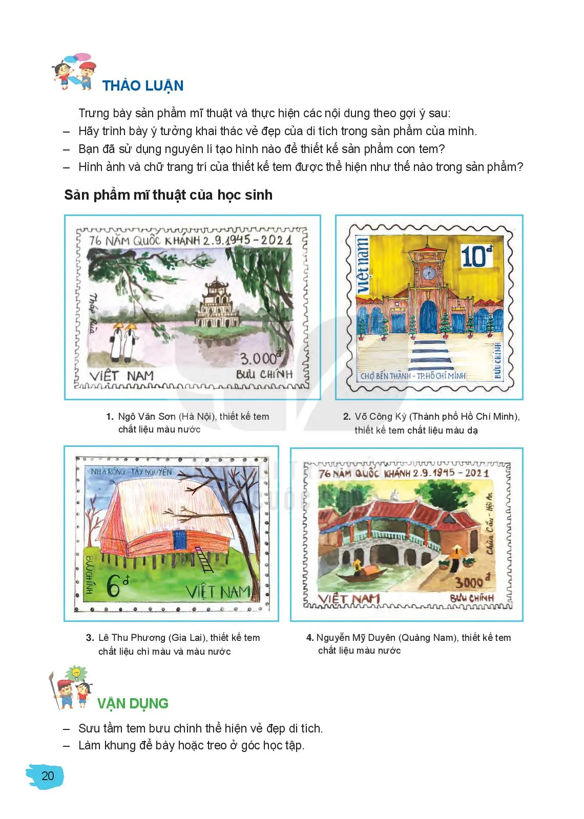 Bài 4: Hình ảnh di tích trong thiết kế tem bưu chính