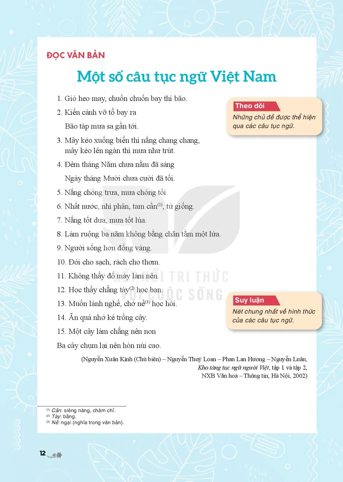 Một số câu tục ngữ Việt Nam