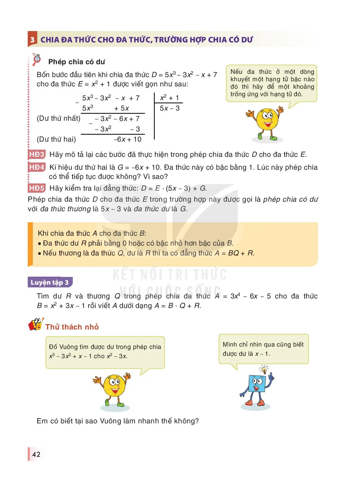 Bài 28. Phép chia đa thức một biến