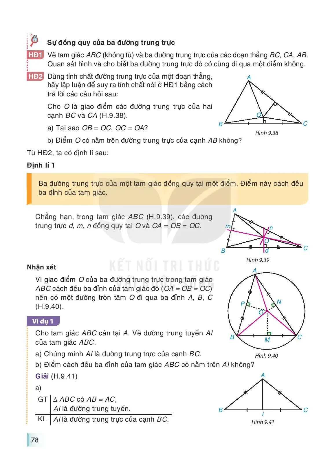 Bài 35. Sự đồng quy của ba đường trung trực ba đường cao trong một tam giác