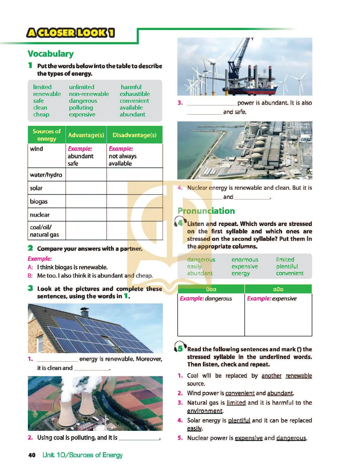 UNIT 10: SOURCES OF ENERGY