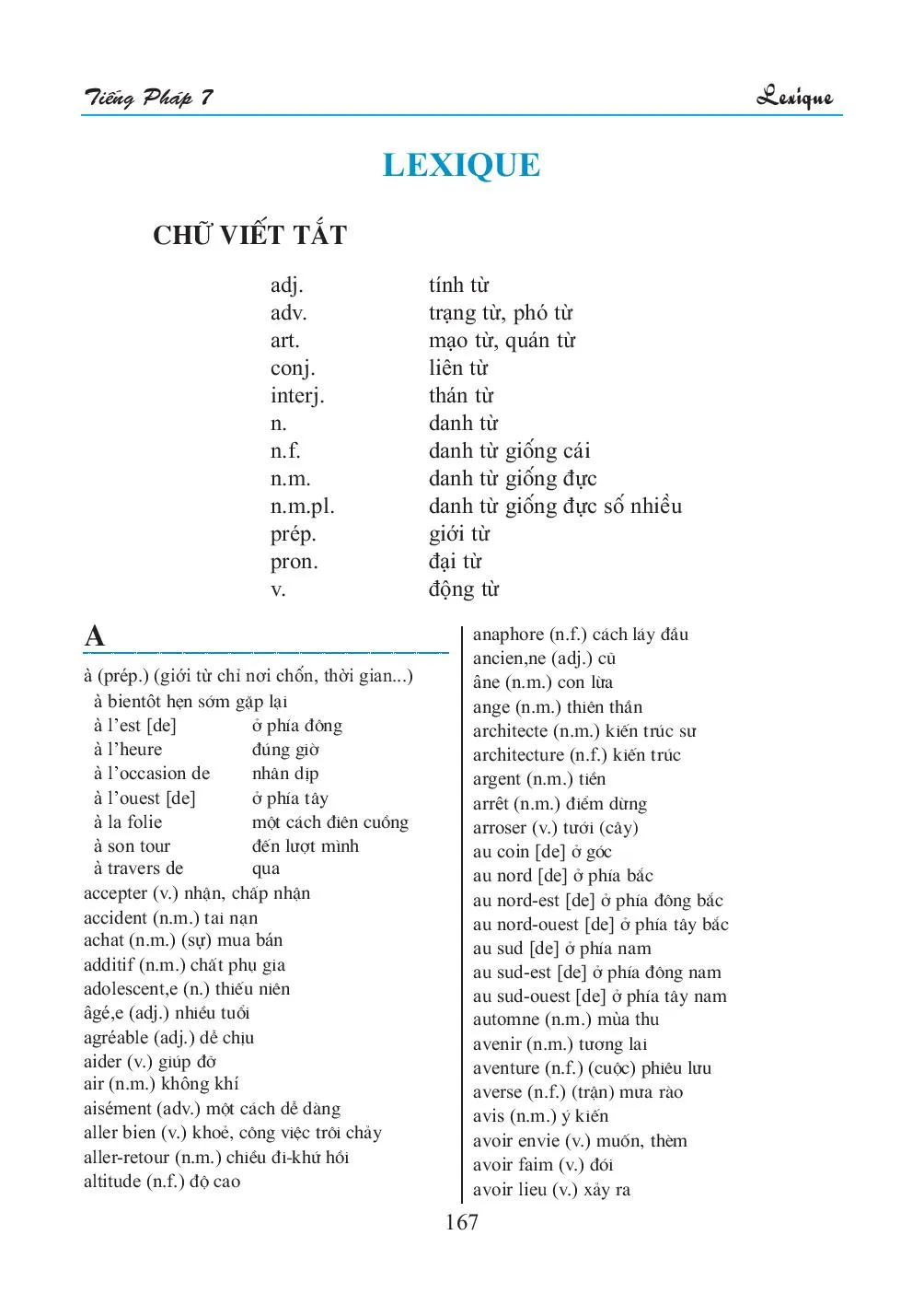 Conjugaison des verbes