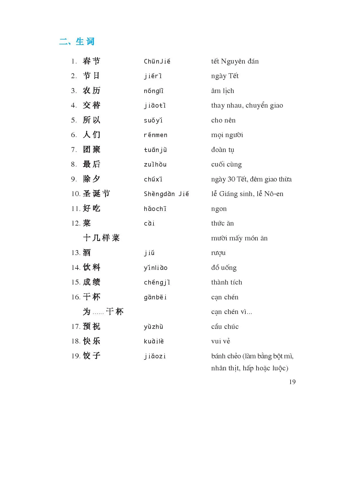Bài 4: 春节 Cụm động từ làm định ngữ