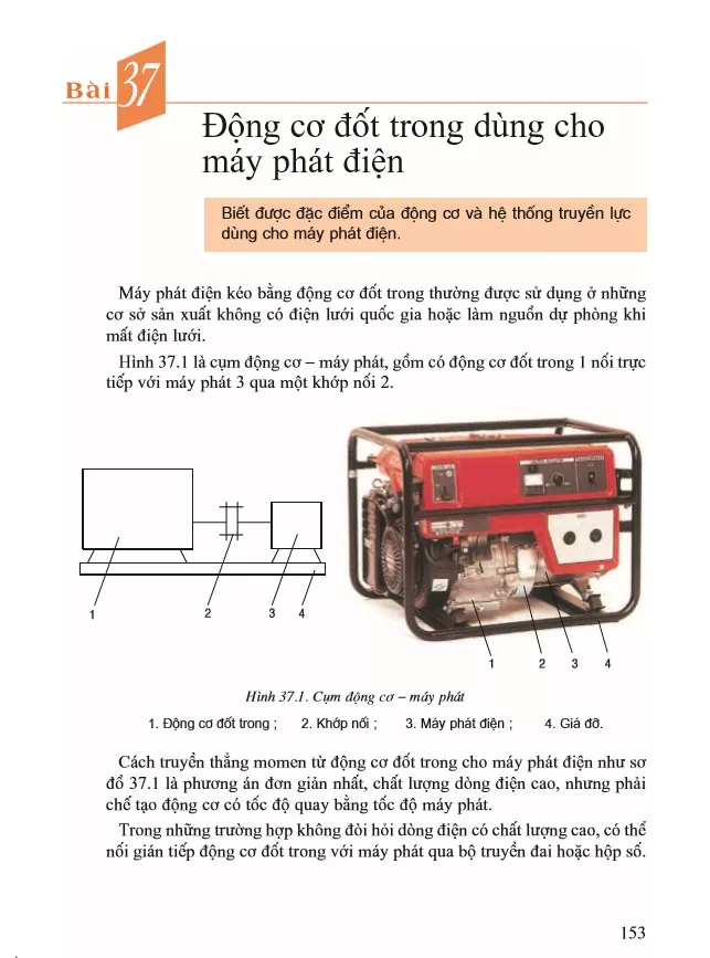 Bài 37. Động cơ đốt trong dùng cho máy phát điện
