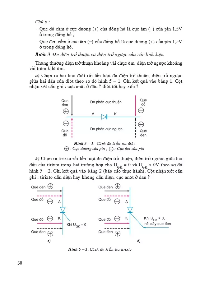 Bài 5. Thực hành - Điốt - Tirixto - Triac