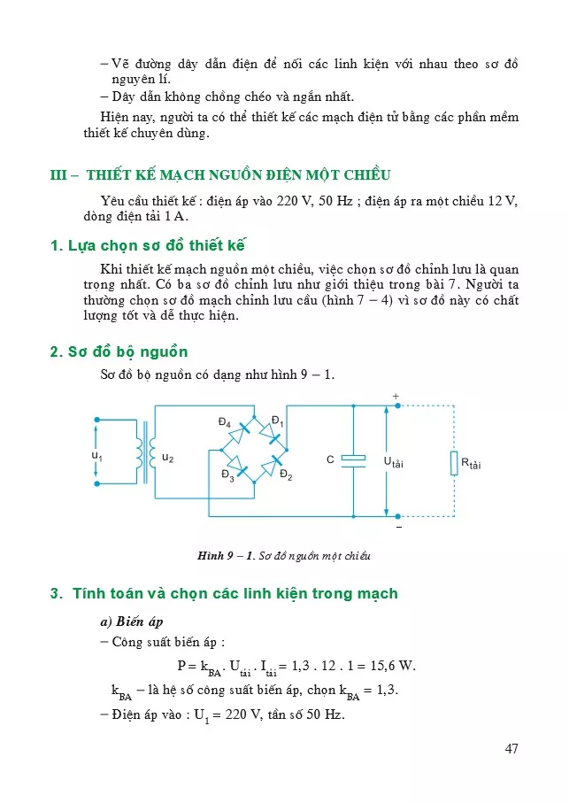 Bài 9. Thiết kế mạch điện tử đơn giản