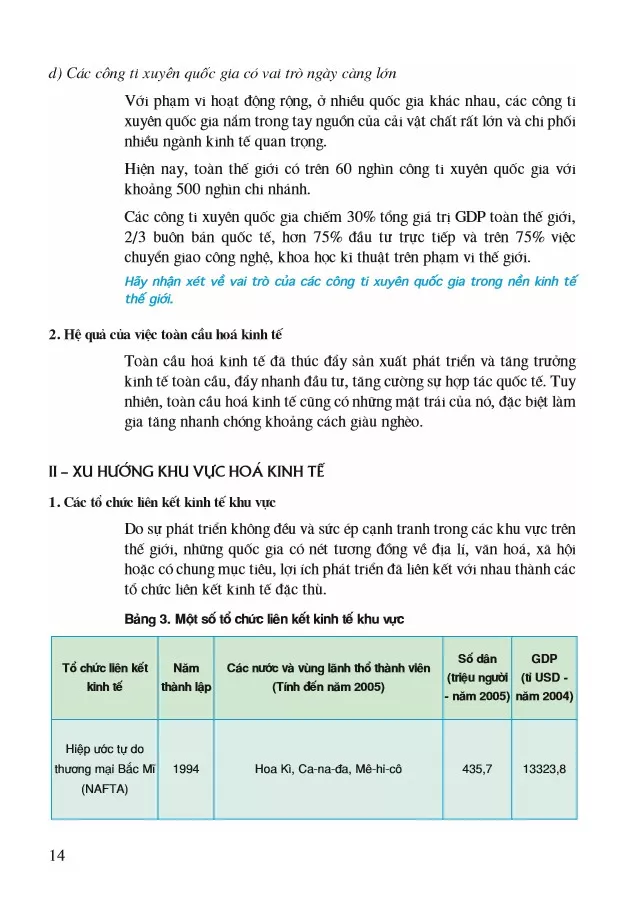 Bài 3. Xu hướng toàn cầu hoá, khu vực hoá kinh tế