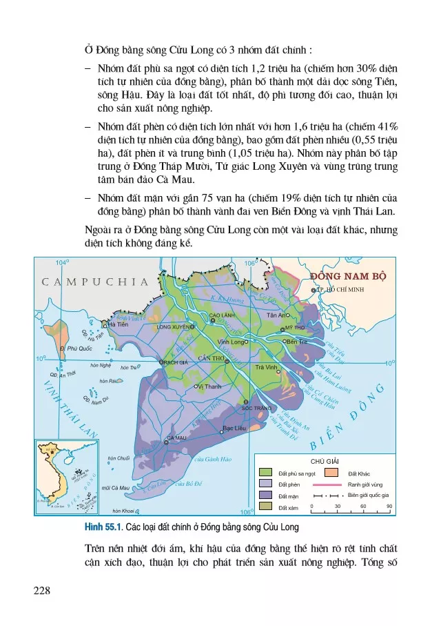Bài 55. Vấn đề sử dụng hợp lí và cải tạo tự nhiên ở Đồng bằng sông Cửu Long