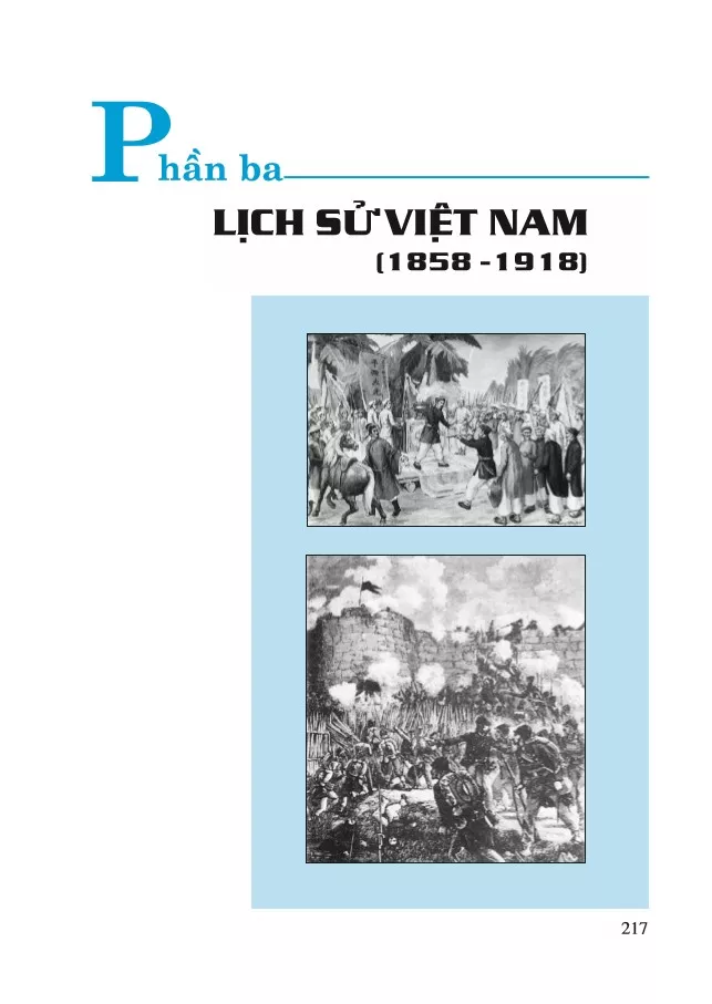 Phần ba – LỊCH SỬ VIỆT NAM (1858 – 1918)
