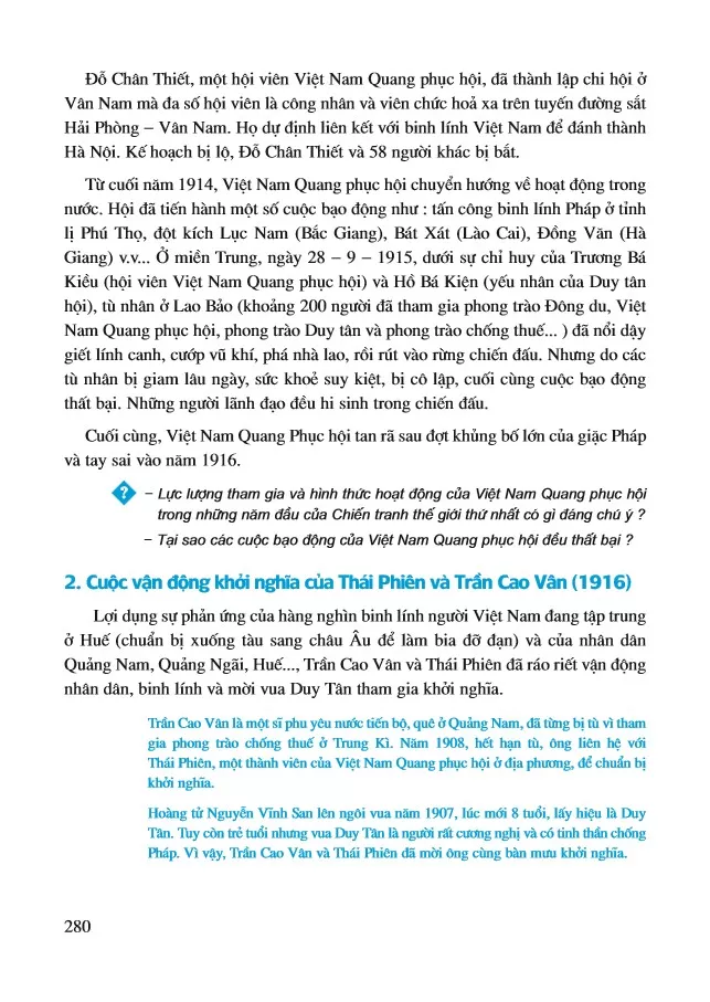 Bài 39. Việt Nam trong những năm Chiến tranh thế giới thứ nhất (1914 – 1918)