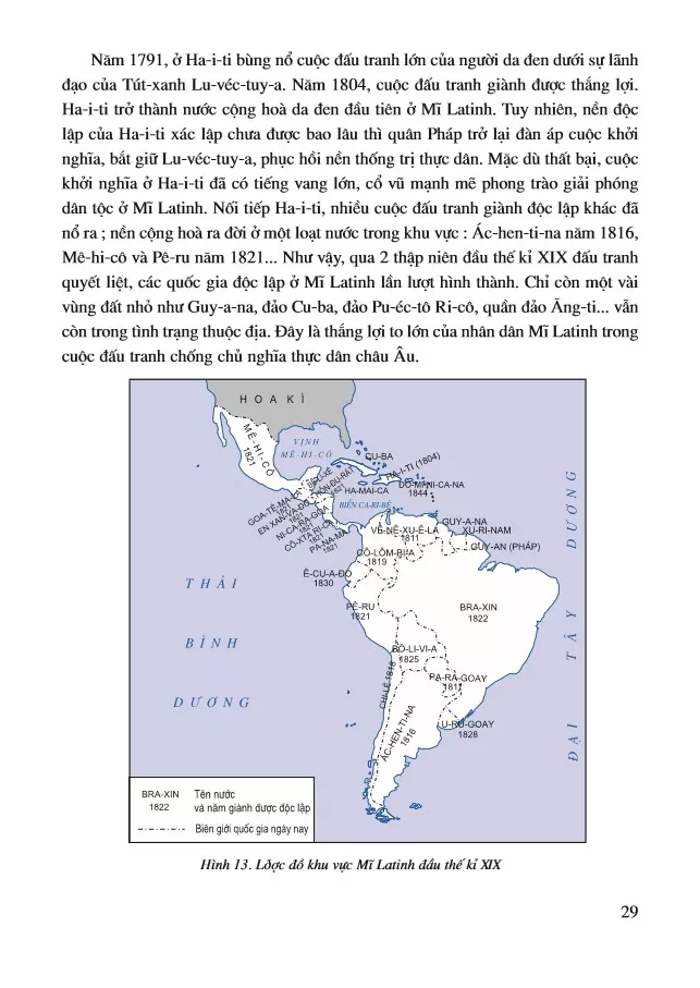 Bài 5. Châu Phi và khu vực Mĩ Latinh (Thế kỉ XIX – đầu thế kỉ XX)