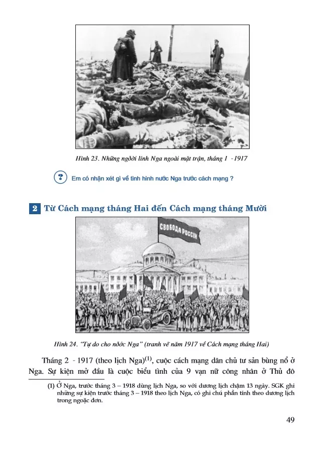 Bài 9. Cách mạng tháng Mười Nga năm 1917 và cuộc đấu tranh bảo vệ cách mạng (1917 – 1921)