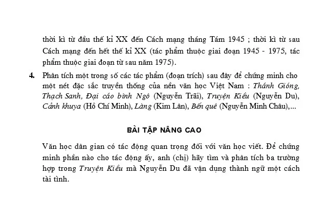 Tổng quan nền văn học Việt Nam qua các thời kì lịch sử