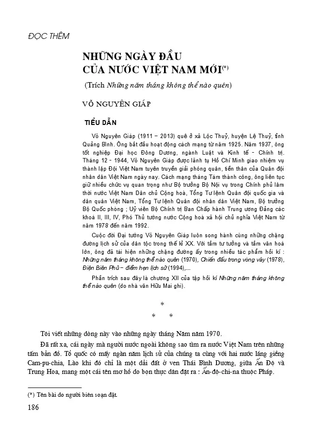 Đọc thêm: Những ngày đầu của nước Việt Nam mới