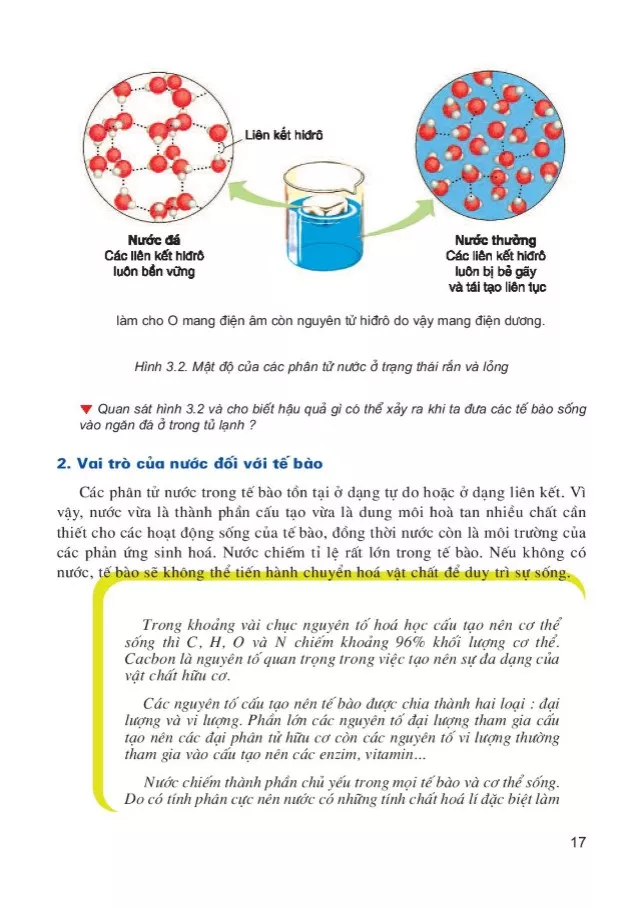 Bài 3. Các nguyên tố hoá học và nước