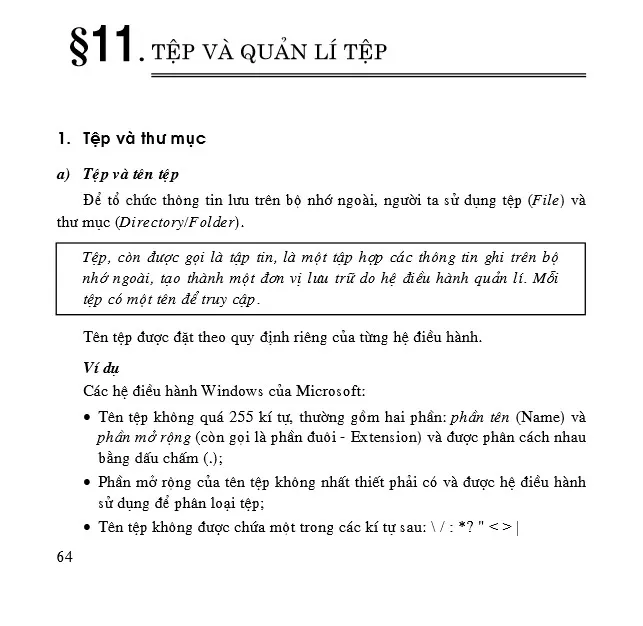 $11. Tệp và quản lí tệp