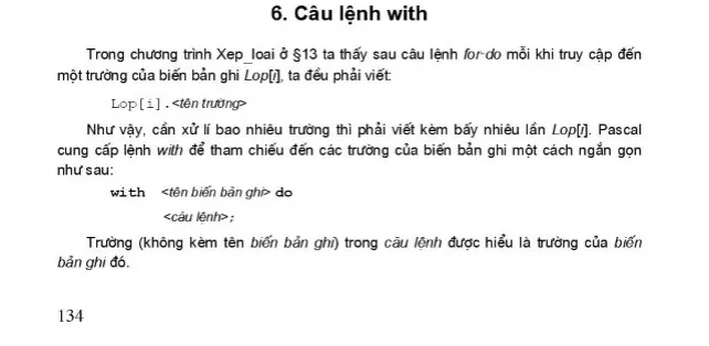 6. Câu lệnh with