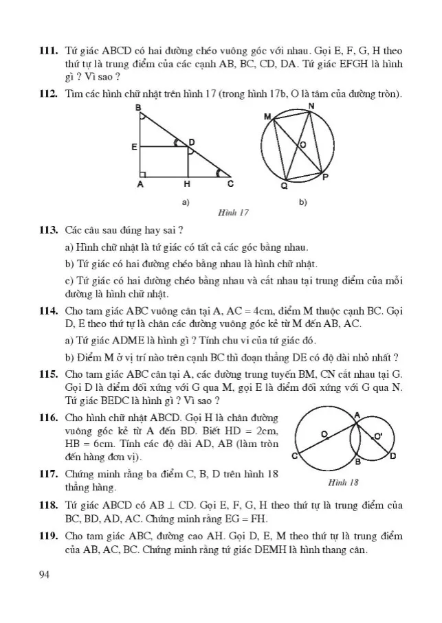 Bài 9: Hình chữ nhật