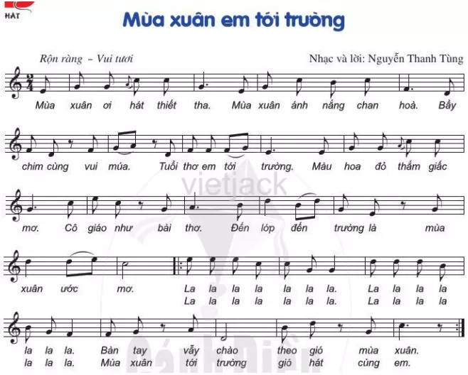 Bài hát Mùa xuân em tới trường Hat Bai Hat Mua Xuan Em Toi Truong 54583