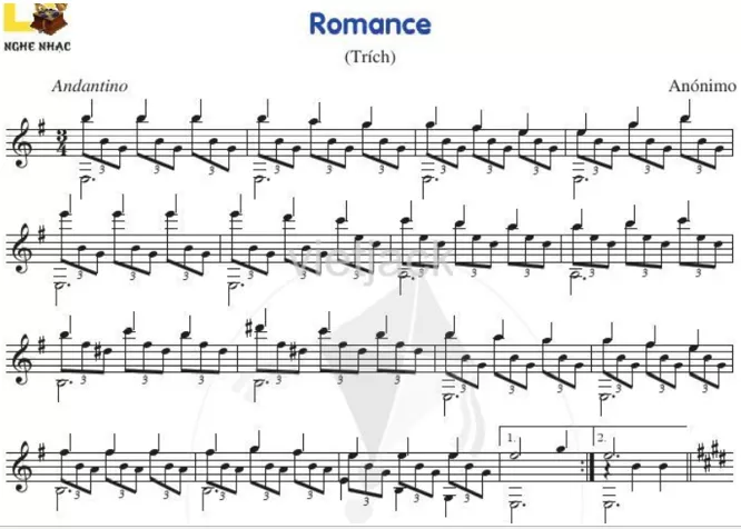 Bản nhạc Romance Nghe Nhac Ban Nhac Romance 54665